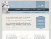 Tablet Screenshot of ithakafinancialplanning.com